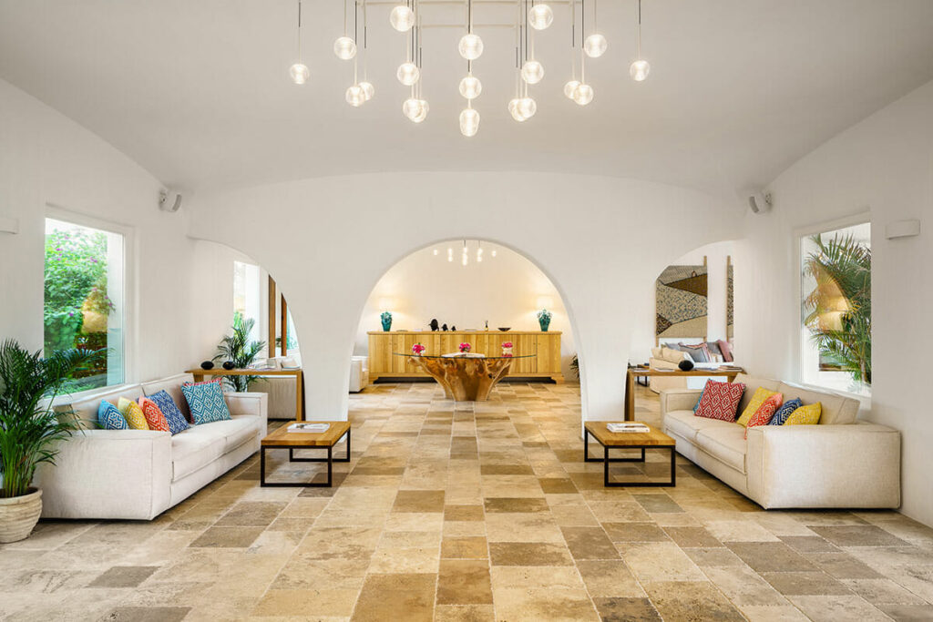 Sant'Efis Hotel luxury hall interior design Pula